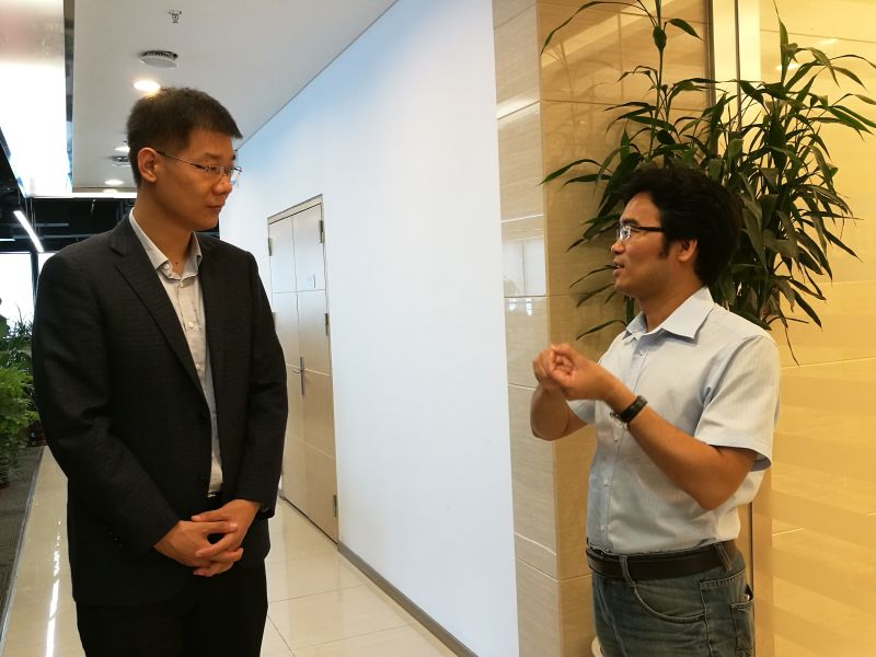 王志涛介绍公司成果